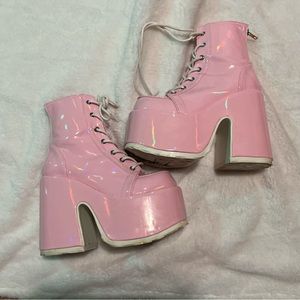 Baby Pink Hologram Platforms